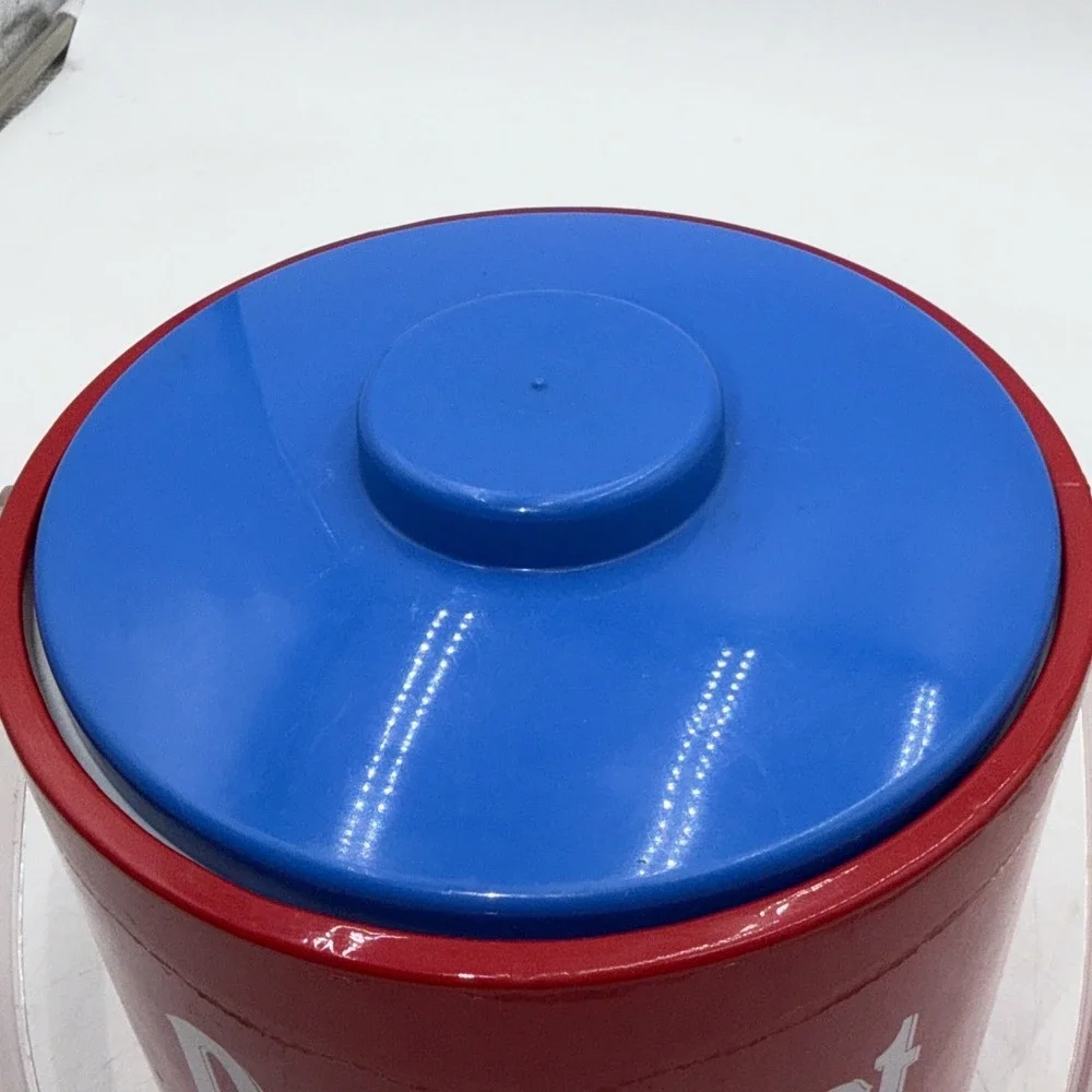 Rare Dubonnet Wine Company Rouge et Blanc Red Ice Bucket Promo Advertising Retro